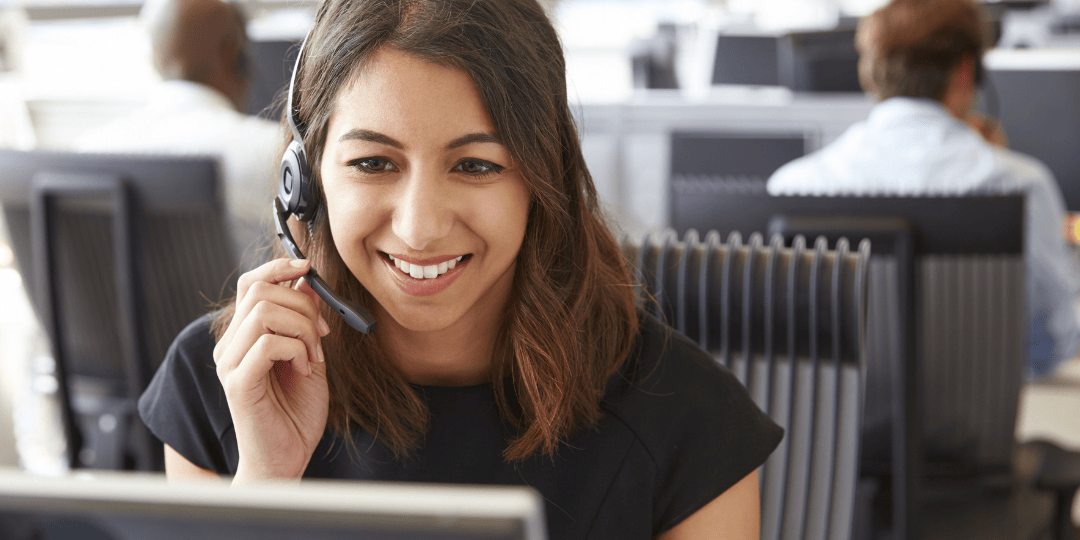 Woman in Call Centre